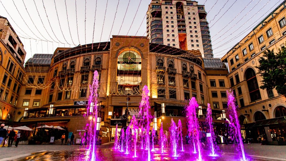 Nelson Mandela Square Sandton Evening