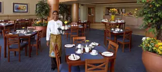 Sibaya Lodge Breakfast Room Waiter 1862