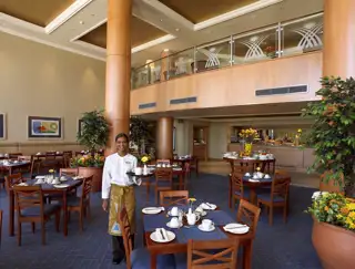 Sibaya Lodge Breakfast Room Waiter 1862