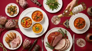 Magnific Year End Function Table Setting With Wine