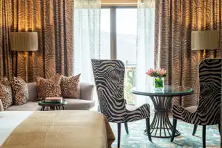 Sunr Palace Accommodation Superior Luxury Pool Facing Twin Room Lounge Area 1 LPF