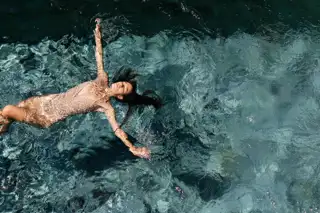 Spa Woman In Pool
