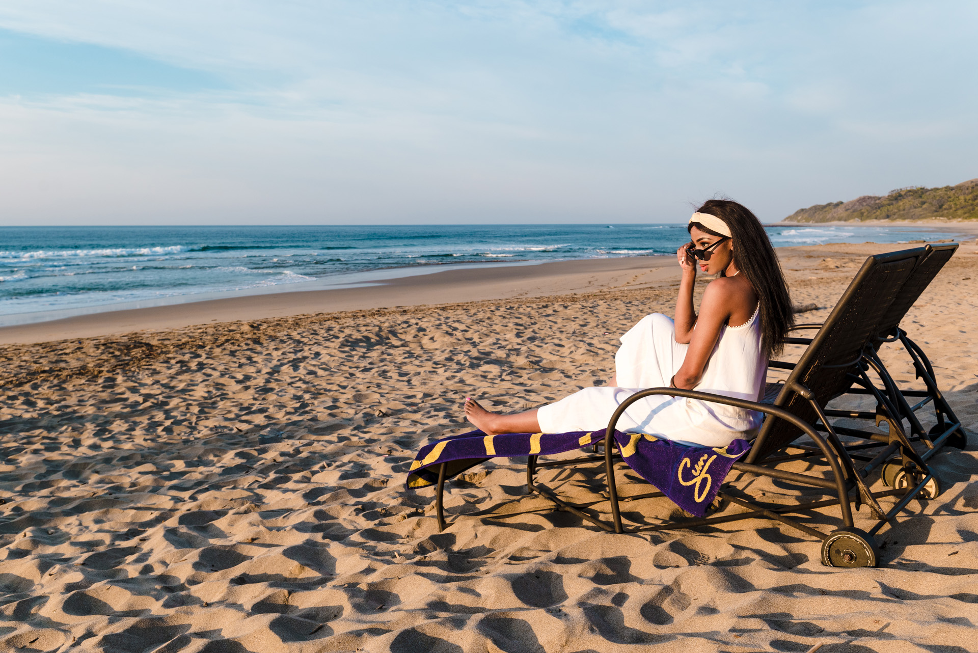 Wcs Activities Beach Model Relaxing On Beach