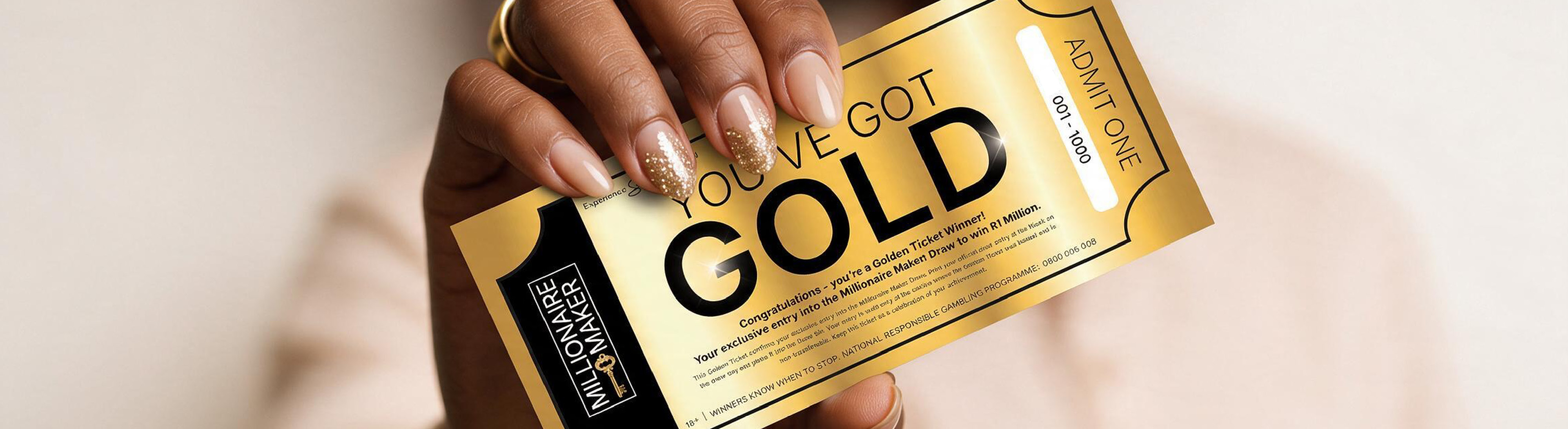 Ticket To A Million Web Banners Sat Draws