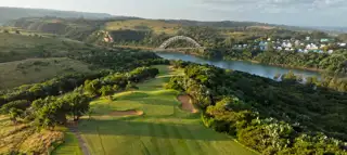Wild Golf Long Overview Of Couse With Bridge