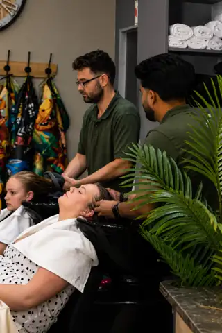 Relaxing Salon Hair Wash Scene