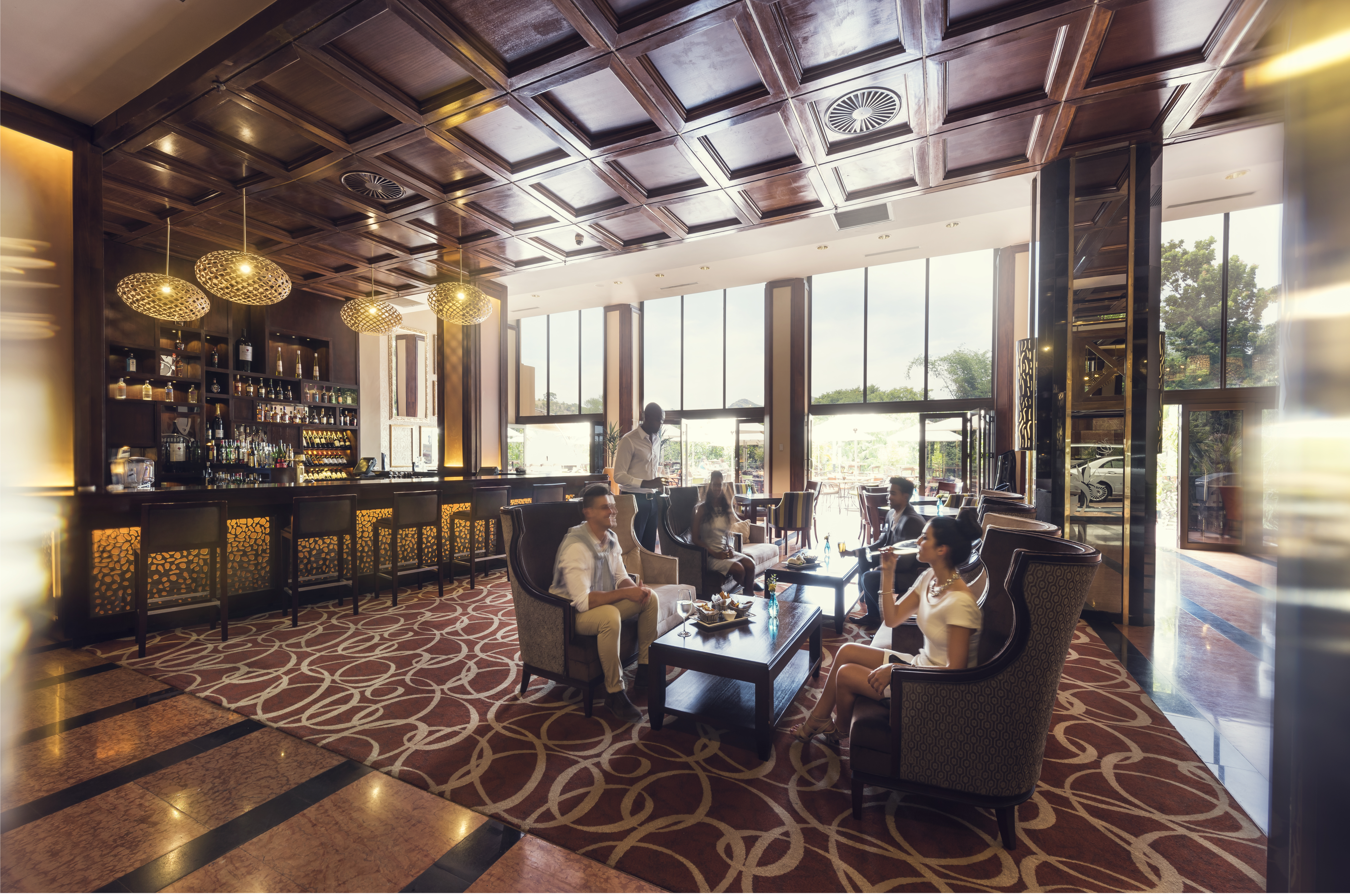 Sun City Cascades Lobby Bar Blurred