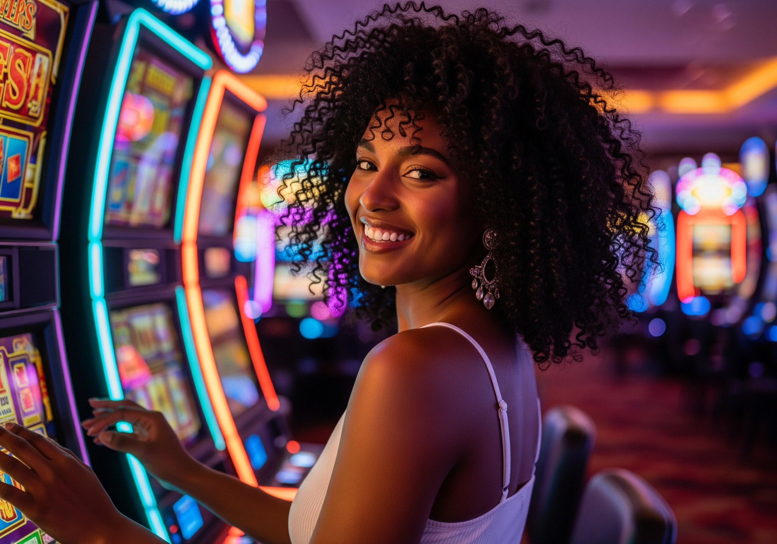 Gemini Generated Image Casino Slots Lady