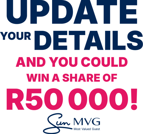 Update your details and you could win a share of R50 000!