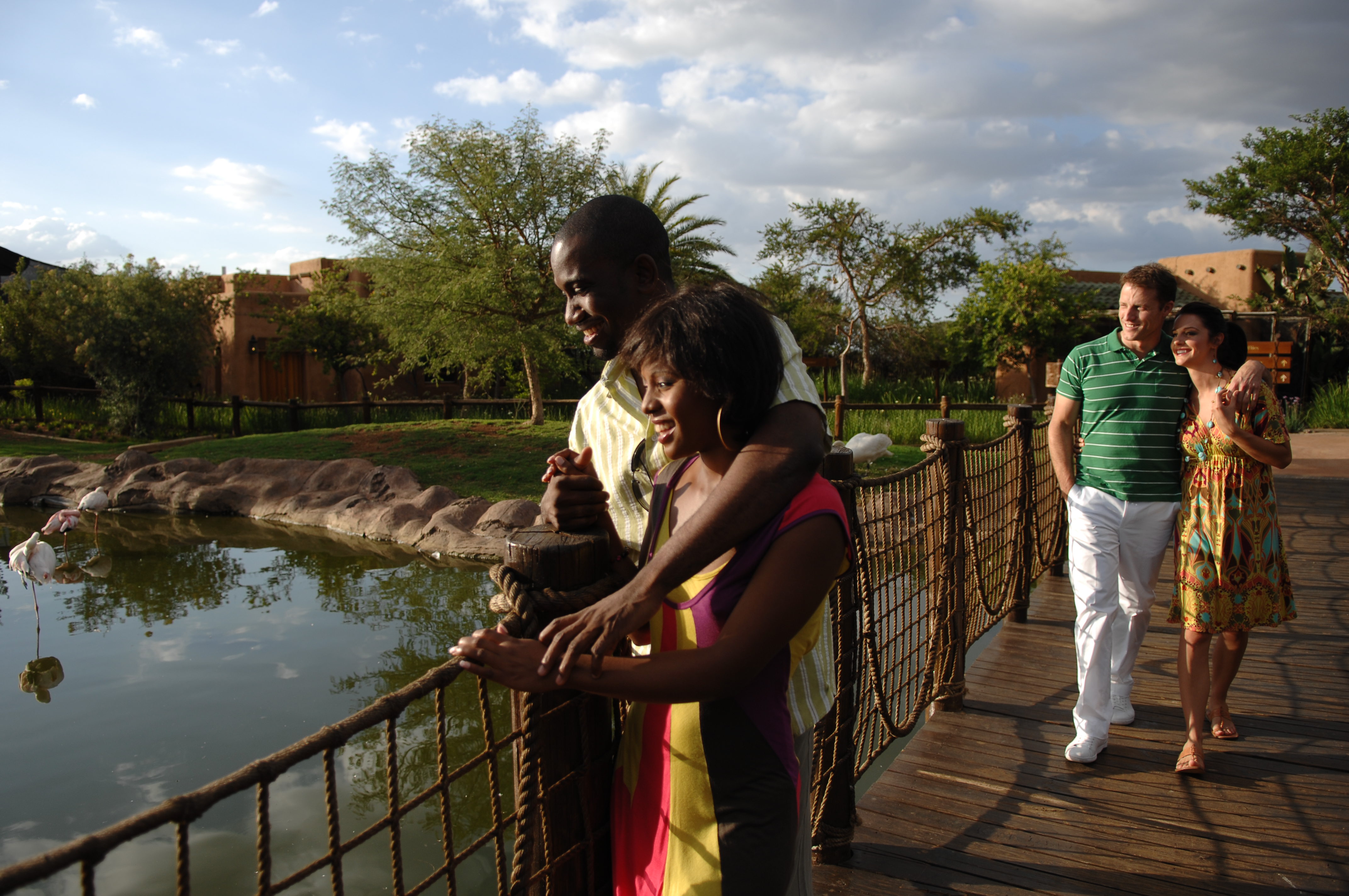 Mero Gardens Couple Enjoying Pond 4