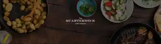 Gran The Quarterdeck Restaurant White Logo