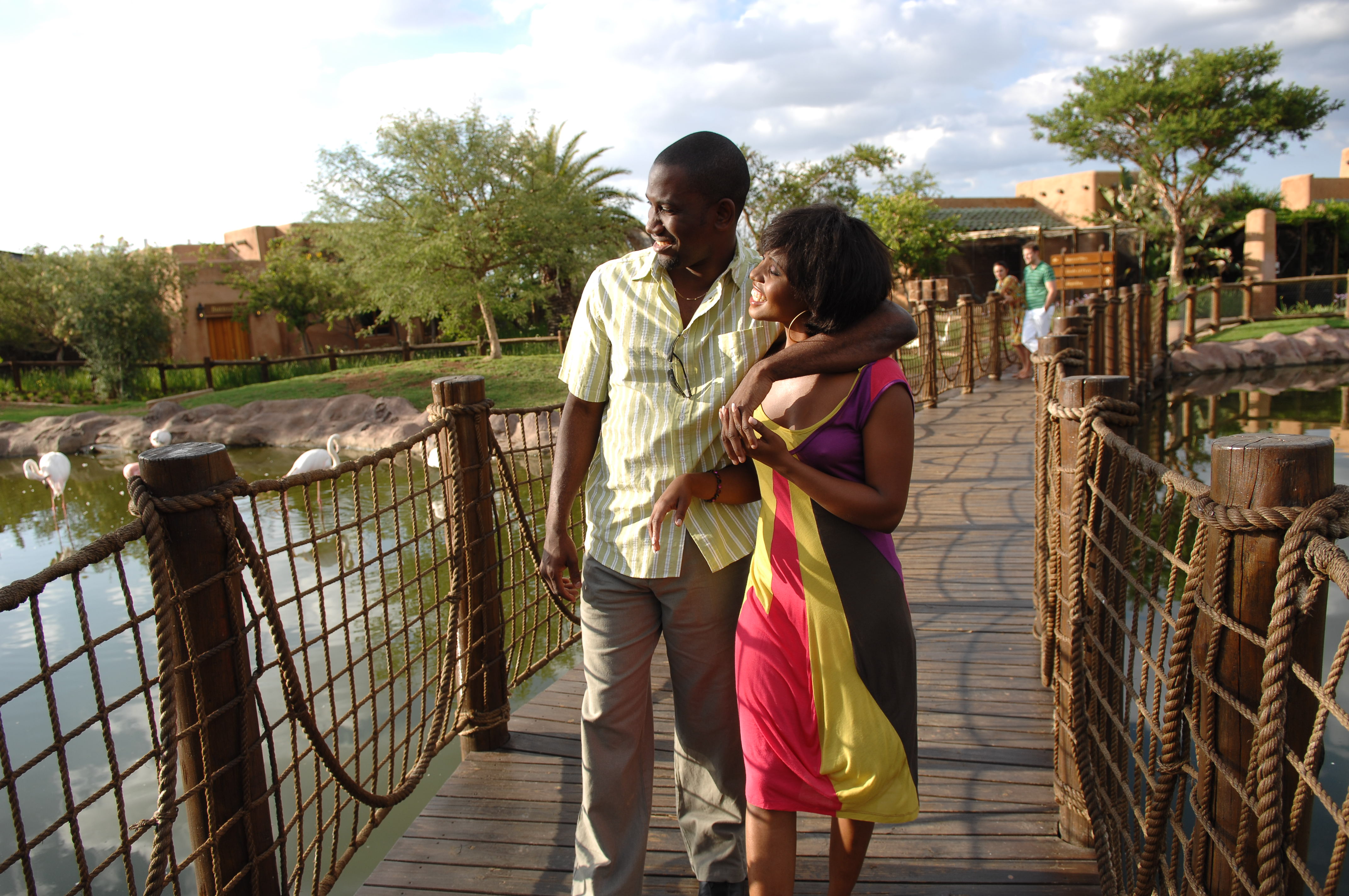 Mero Gardens Couple Enjoying Pond 2