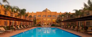 Siba Exterior Evening Royal Lodge Pool 1