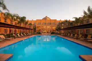 Siba Exterior Evening Royal Lodge Pool 1