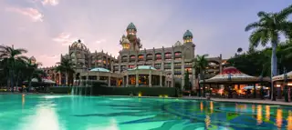 Sun City Palace Exterior Night Signature Shot