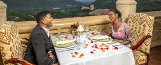 Sun City The Place King Tower Romantic Table Setting