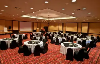 Wild Coast Conference Centre Mtamvuna Room Half Moon Rounds Setup 4665