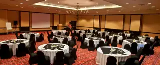 Wild Coast Conference Centre Mtamvuna Room Half Moon Rounds Setup 4665