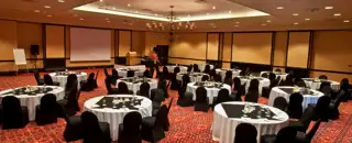 Wild Coast Conference Centre Mtamvuna Room Half Moon Rounds Setup 4665